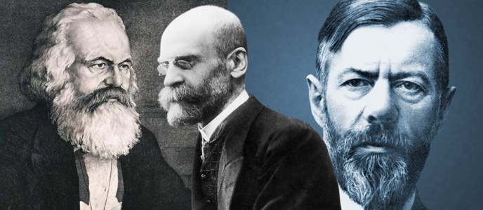 max weber, karl marx, emile durkheim