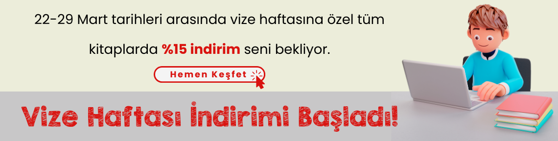 Vize Haftasına Özel Tüm Kitaplarda %15 İndirim!